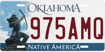 OK license plate 975AMQ