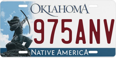 OK license plate 975ANV