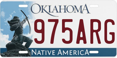 OK license plate 975ARG