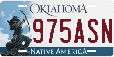 OK license plate 975ASN