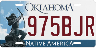 OK license plate 975BJR