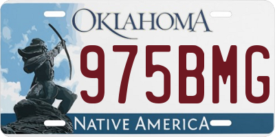 OK license plate 975BMG