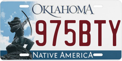 OK license plate 975BTY
