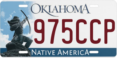 OK license plate 975CCP