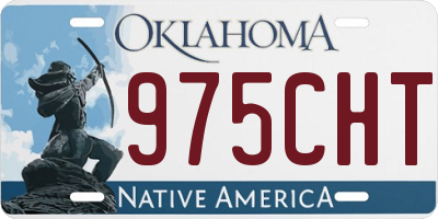 OK license plate 975CHT