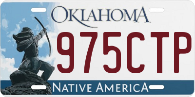 OK license plate 975CTP