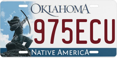 OK license plate 975ECU