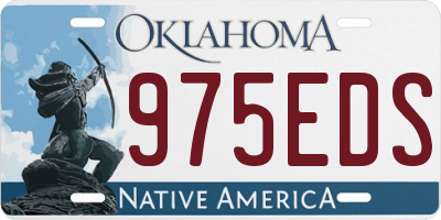 OK license plate 975EDS