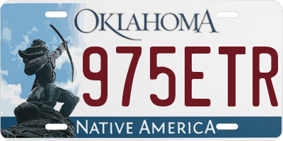 OK license plate 975ETR