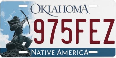 OK license plate 975FEZ