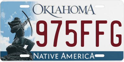 OK license plate 975FFG