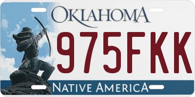 OK license plate 975FKK