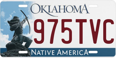 OK license plate 975TVC