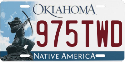 OK license plate 975TWD