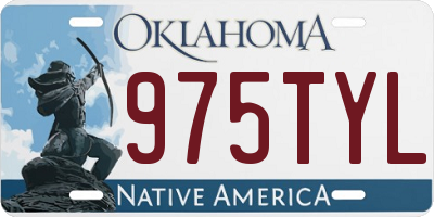 OK license plate 975TYL