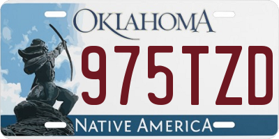 OK license plate 975TZD