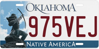 OK license plate 975VEJ