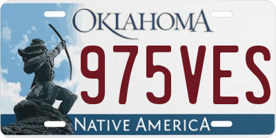 OK license plate 975VES