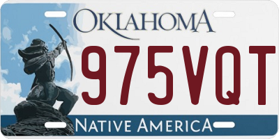 OK license plate 975VQT
