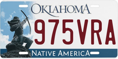 OK license plate 975VRA