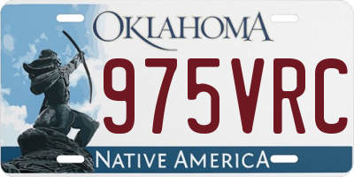 OK license plate 975VRC