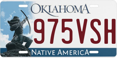 OK license plate 975VSH