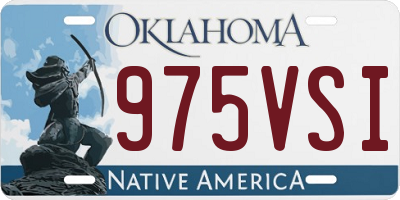 OK license plate 975VSI