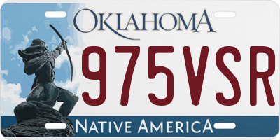 OK license plate 975VSR