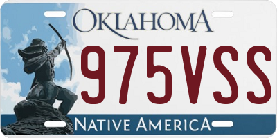 OK license plate 975VSS