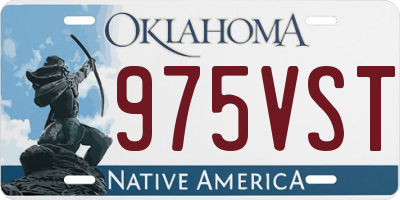OK license plate 975VST