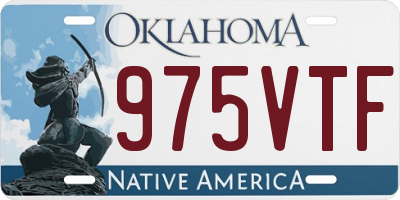 OK license plate 975VTF