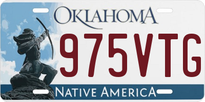 OK license plate 975VTG