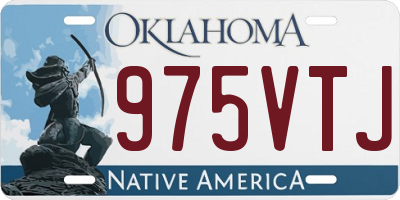 OK license plate 975VTJ