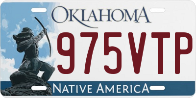 OK license plate 975VTP