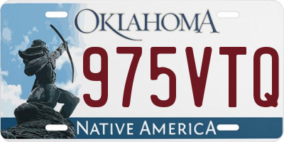 OK license plate 975VTQ