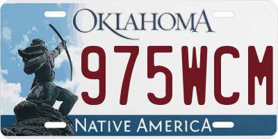 OK license plate 975WCM