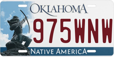 OK license plate 975WNW