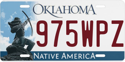 OK license plate 975WPZ