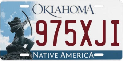 OK license plate 975XJI