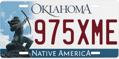OK license plate 975XME
