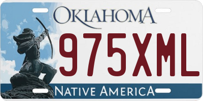 OK license plate 975XML