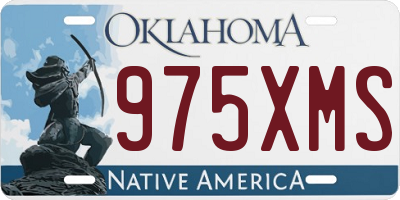 OK license plate 975XMS