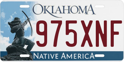 OK license plate 975XNF