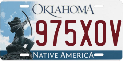 OK license plate 975XOV