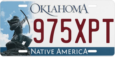 OK license plate 975XPT