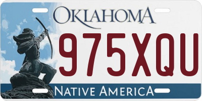 OK license plate 975XQU