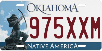 OK license plate 975XXM