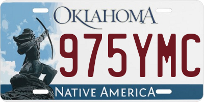 OK license plate 975YMC