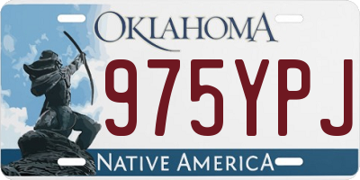 OK license plate 975YPJ