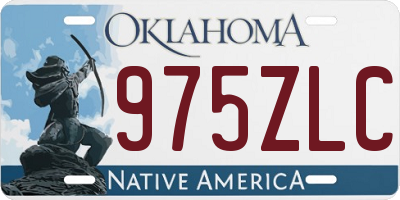 OK license plate 975ZLC